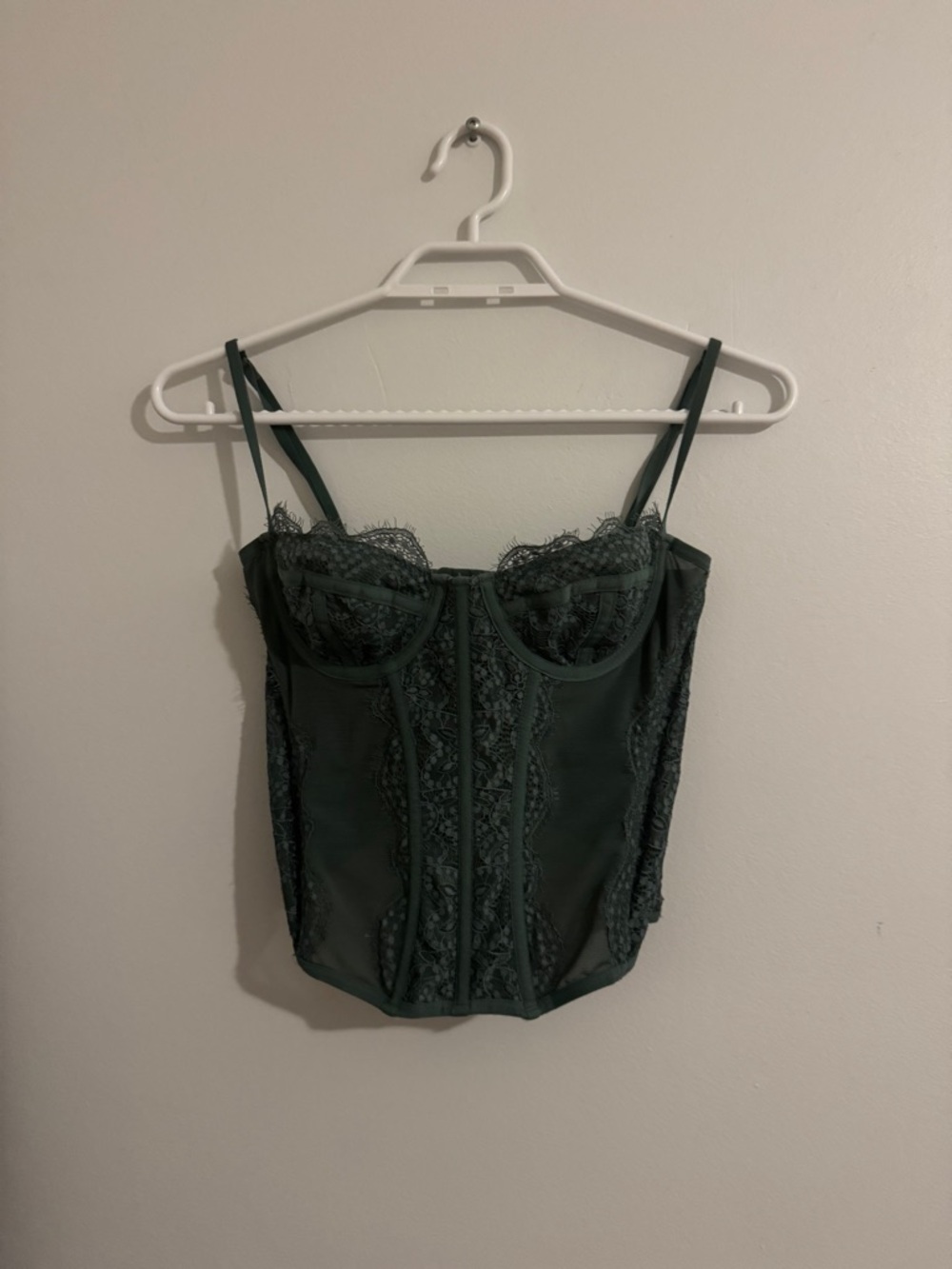 Out from under corset top